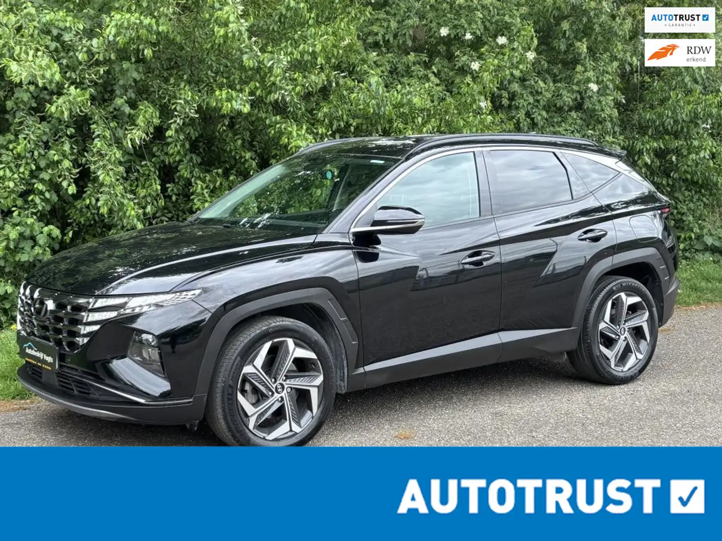 Hyundai TUCSON 1.6 T-GDI HEV *GEEN STEKKER*Adapt.Cruise* Zwart - 1