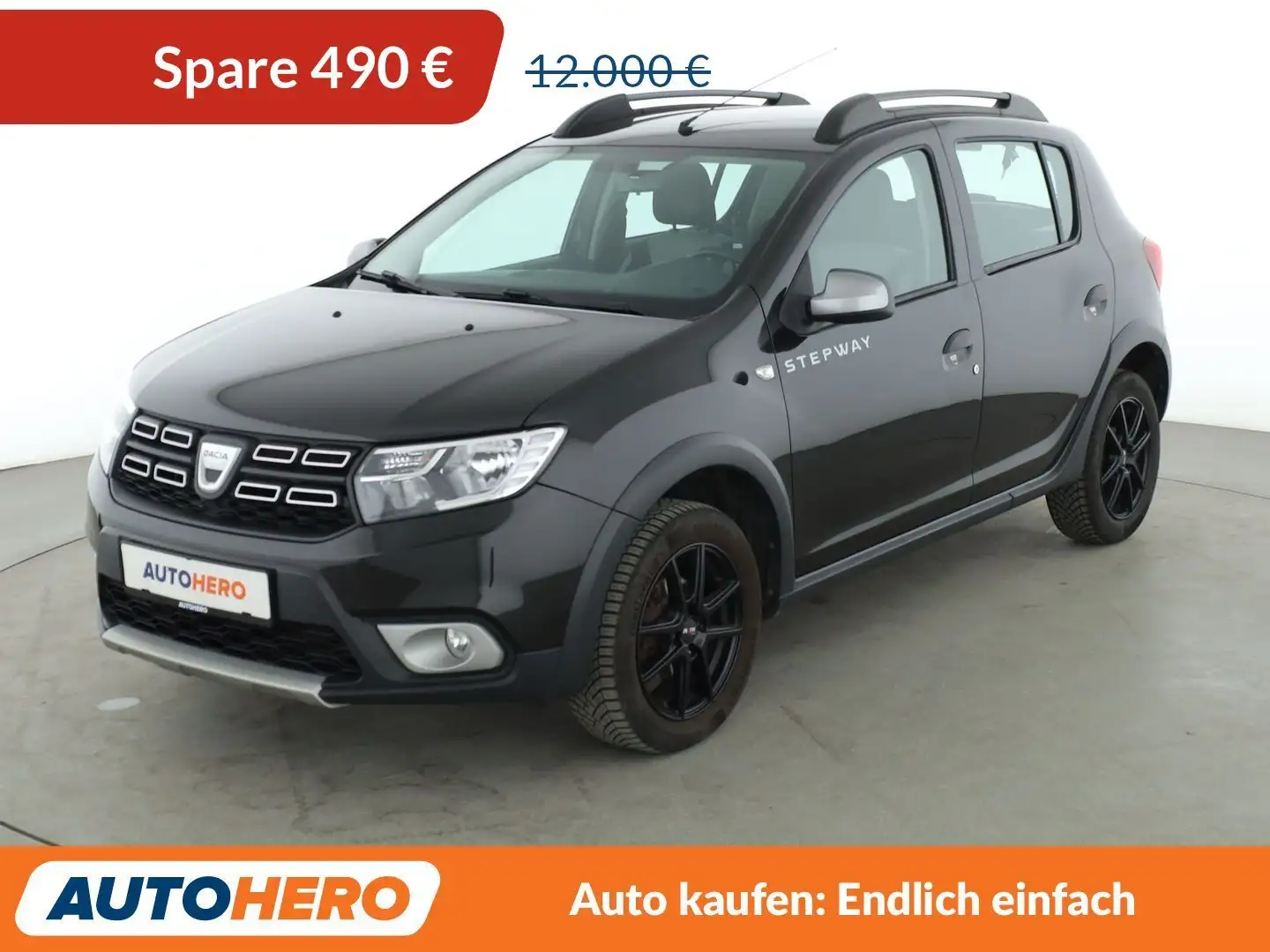 Dacia Sandero 0.9 TCe Stepway Prestige Aut.*NAVI*CAM*TEMPO*ALU* Schwarz - 1