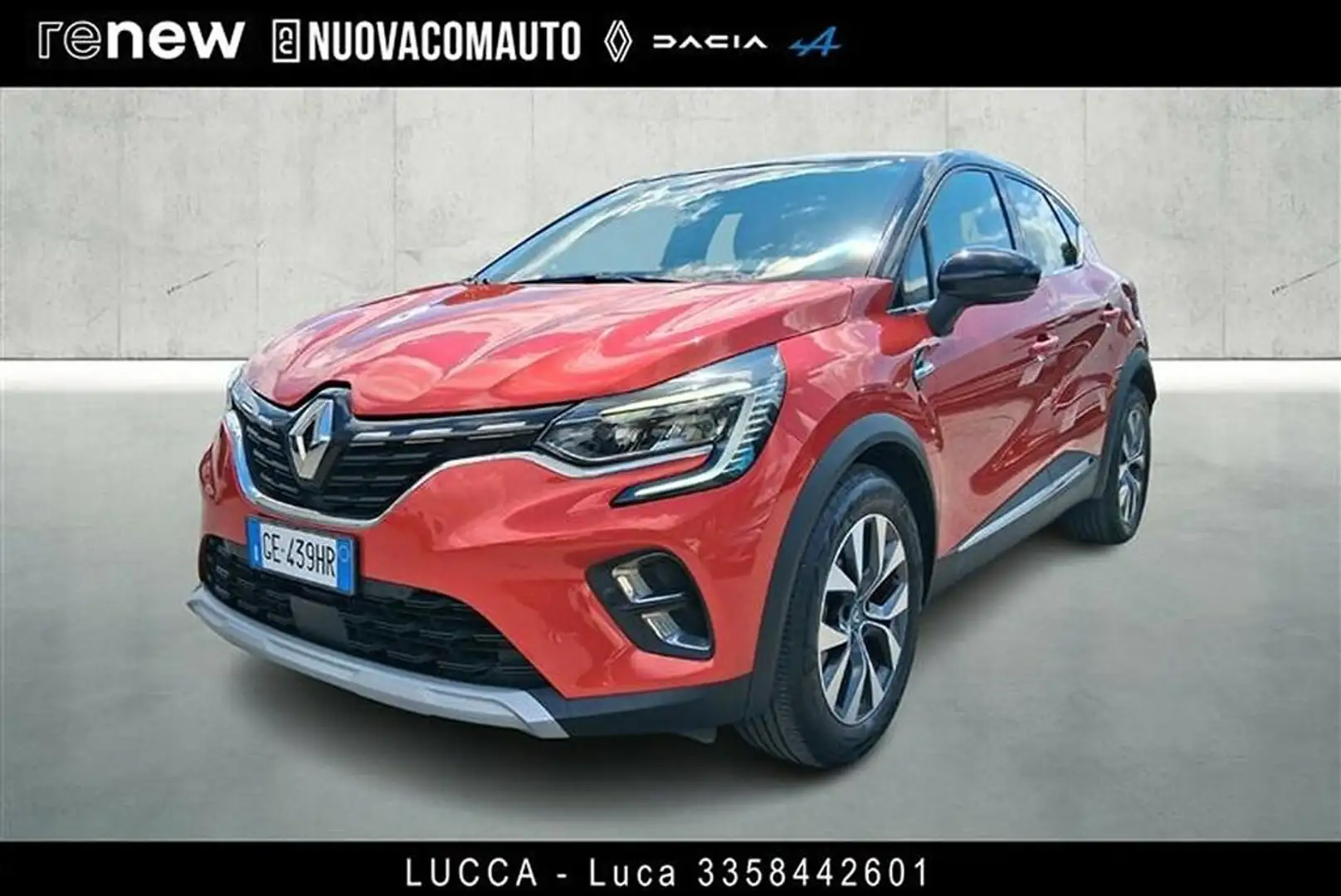 Renault Captur 1.6 plug-in hybrid Intens E-Tech 160cv auto Rosso - 1