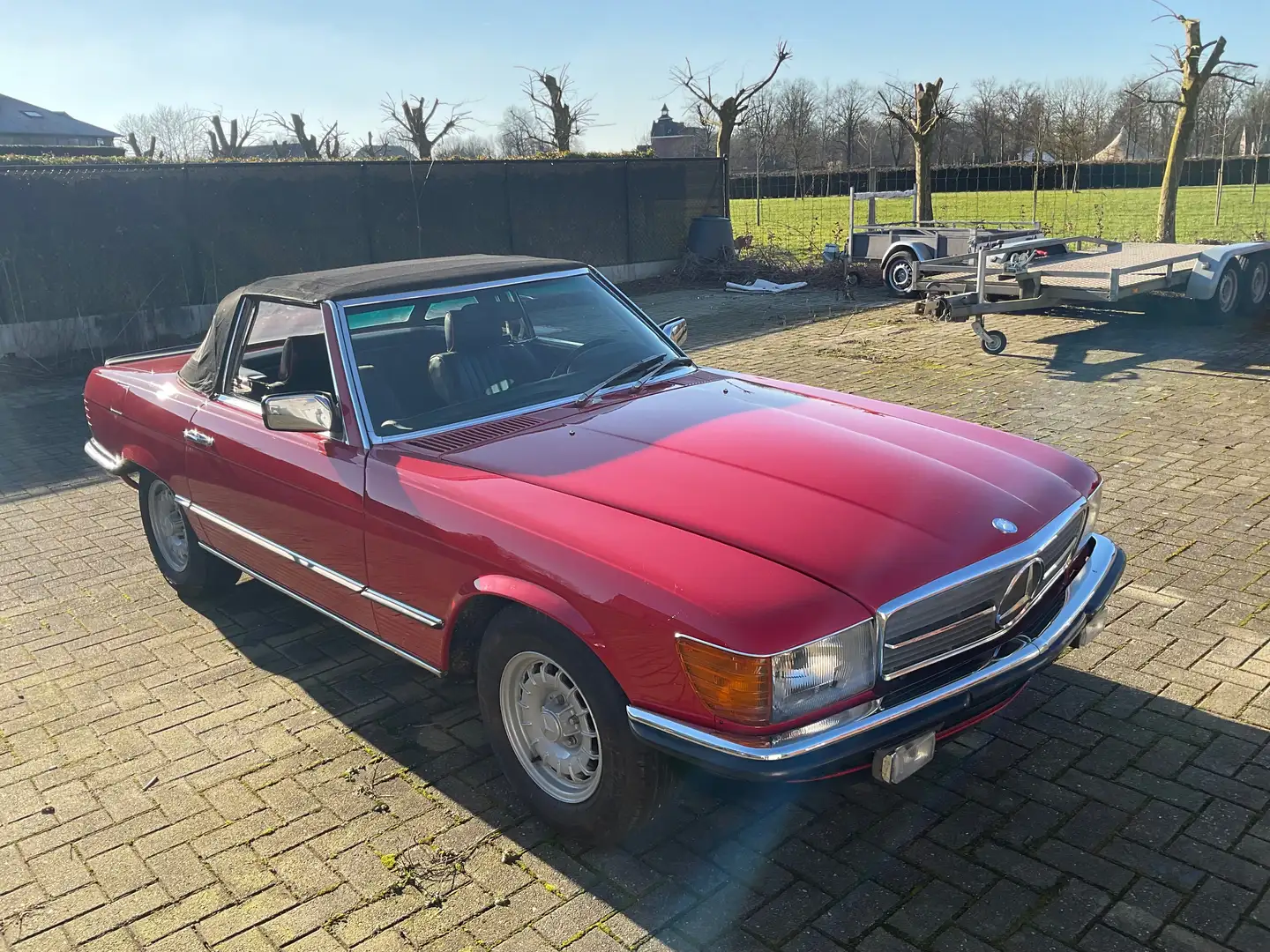 Mercedes-Benz SL 500 Cabrio oldtimer Červená - 1
