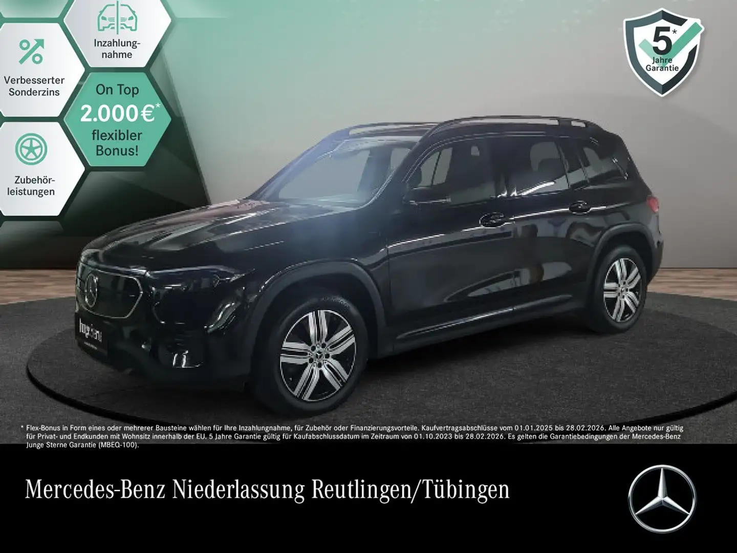 Mercedes-Benz EQB 300 4M PROG+NIGHT+ADVANCED+360 Schwarz - 1