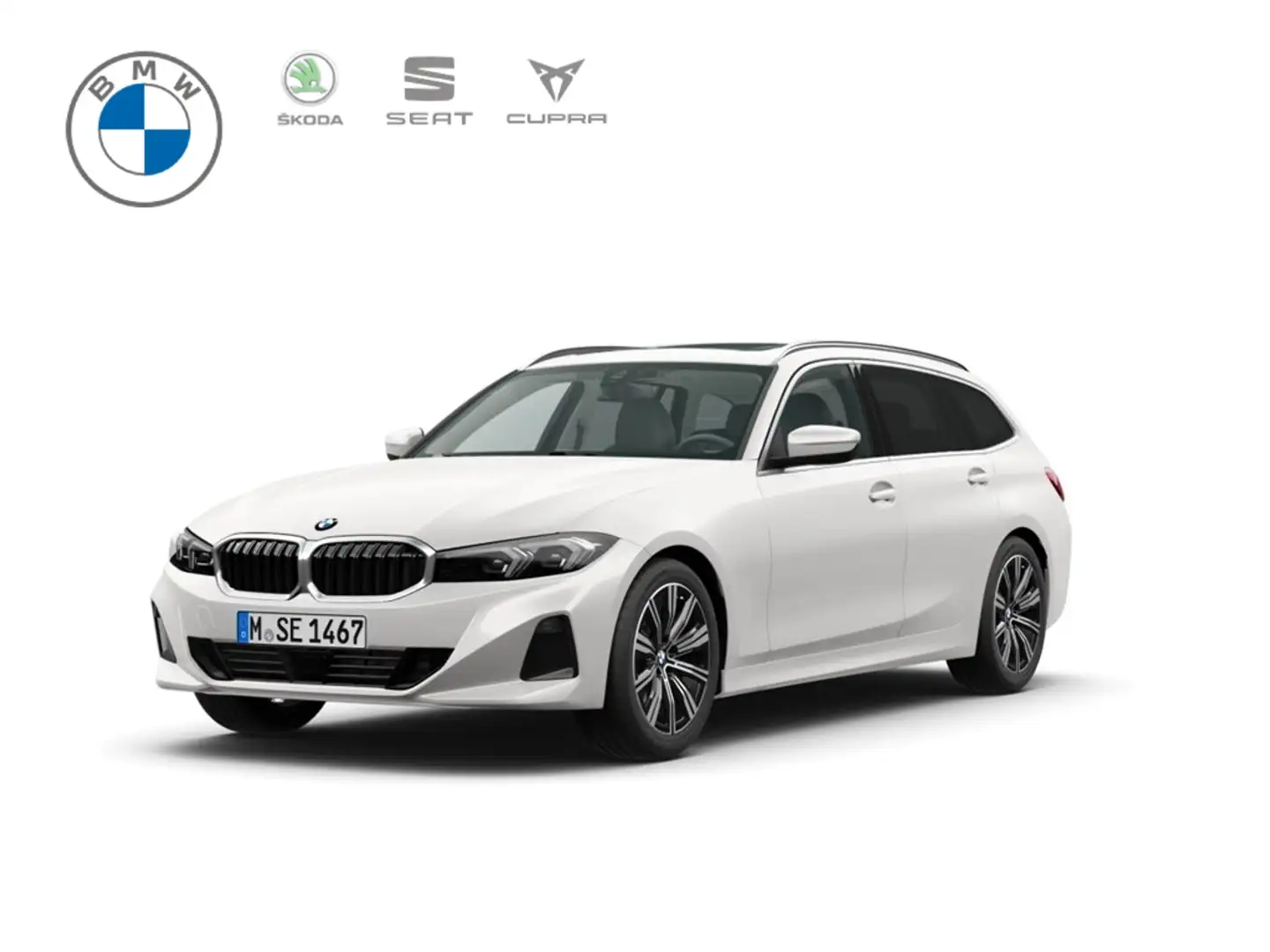 BMW 320 dxDrive Touring*Panorama*AHK*ACC*Standhzg.*Lenkrad Weiß - 1