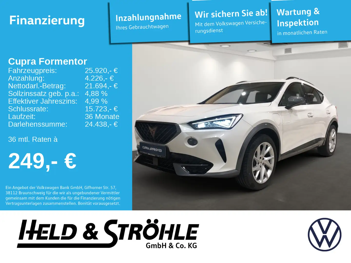 CUPRA Formentor 1.4 e-HYBRID DSG LED PDC ACC 18" Білий - 1
