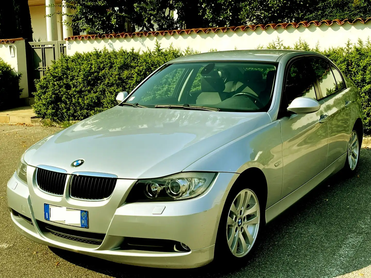 BMW 320 i(benzina)168000km-BERLINA-Pelle,Xeno-2007 Argento - 1
