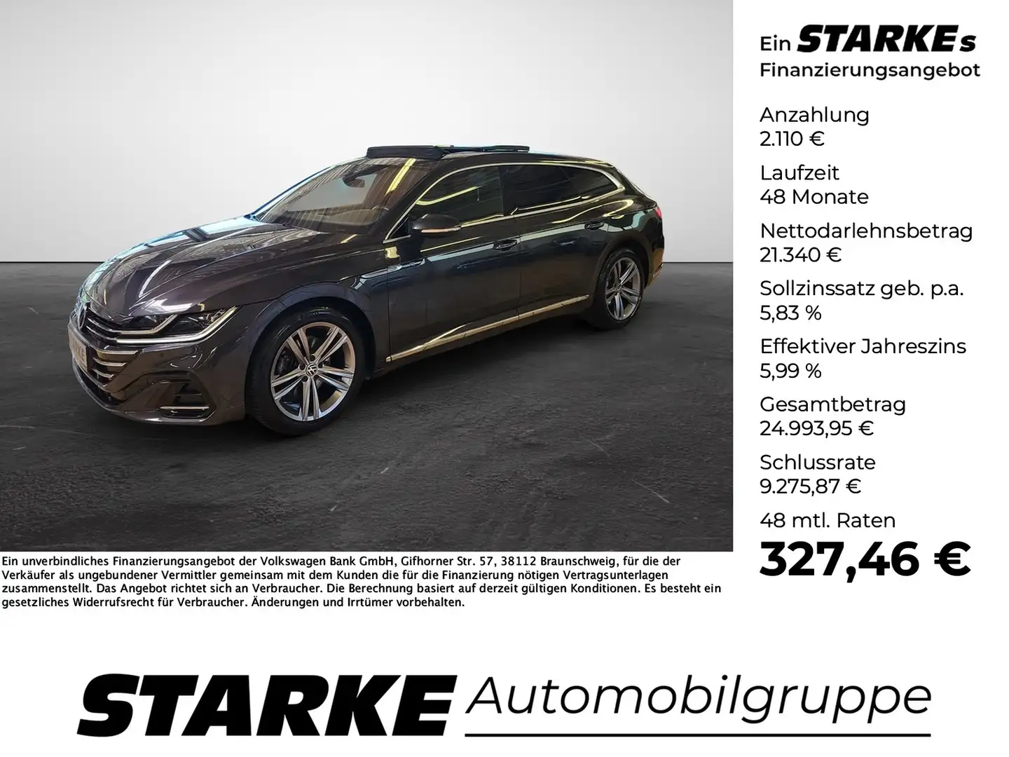 Volkswagen Arteon Shooting Brake 2.0 TDI DSG R-Line Gris - 1
