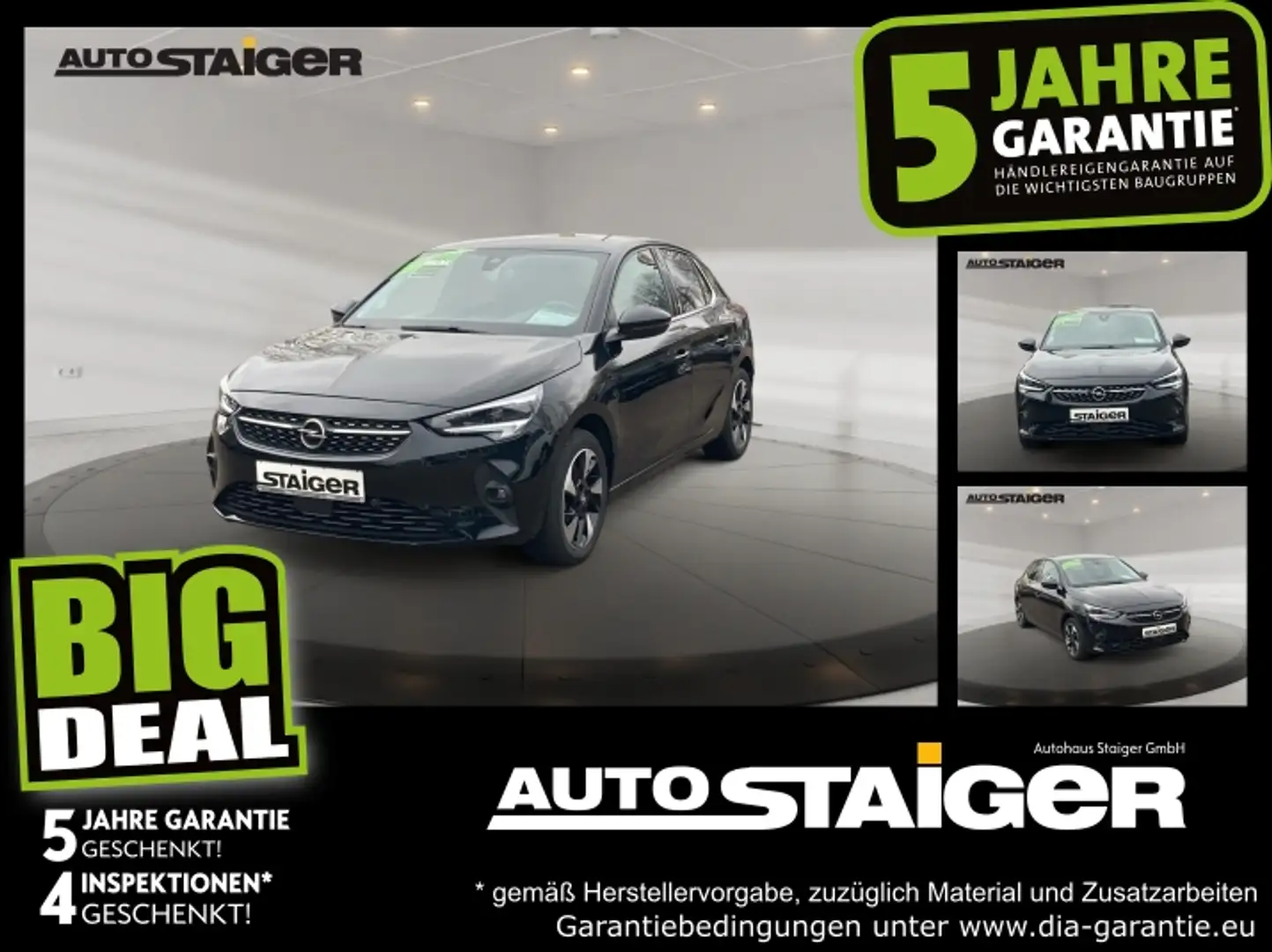 Opel Corsa F e Elegance Navi SHZ LKH Standheizung Schwarz - 1
