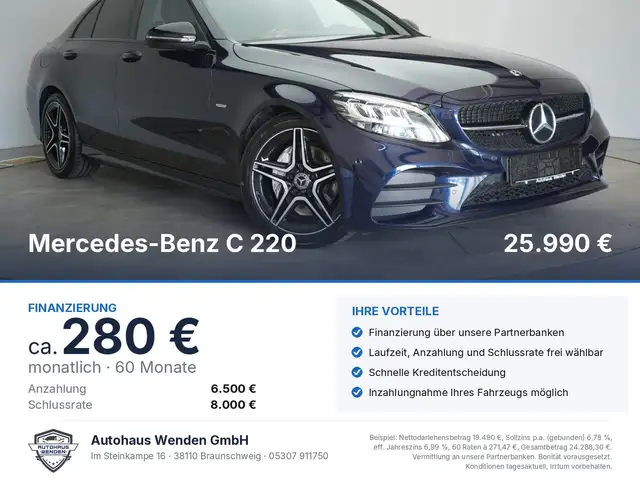 Mercedes-Benz C 220 d 9G Tronic AMG CarPlay/Distronic/Kamera/V