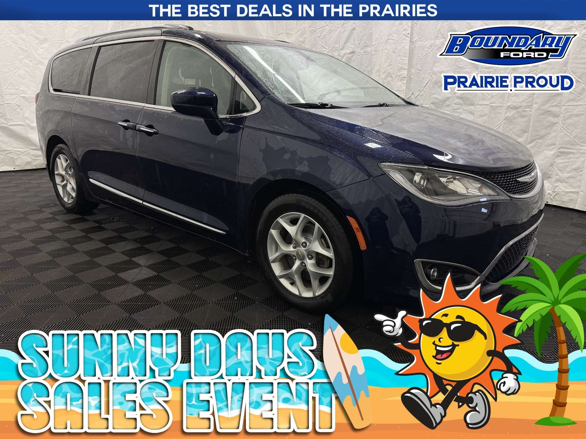 Blue 2018 Chrysler Pacifica Minivan Front-Wheel Drive 9-Speed Automatic