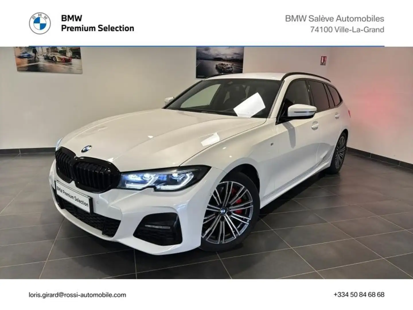 BMW 330 330dA MH xDrive 286ch M Sport 17cv Blanc - 1
