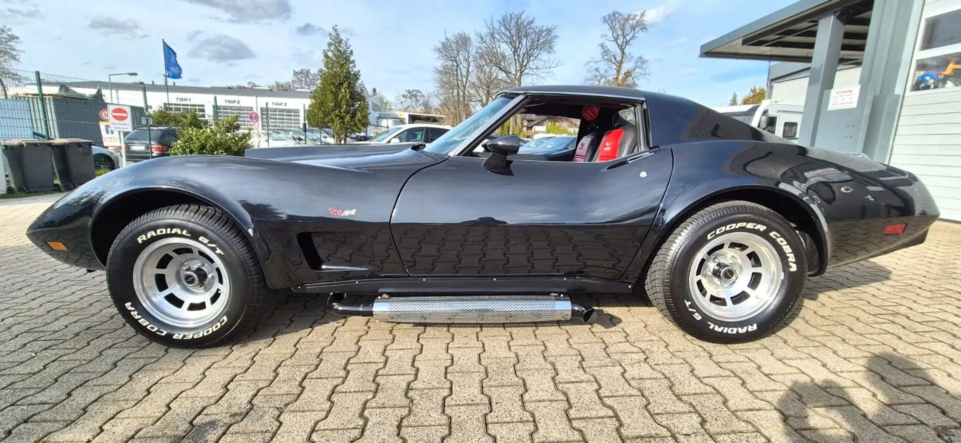 Corvette C3 5.7 V8 Targa Oldtimer Top schön Negro - 2