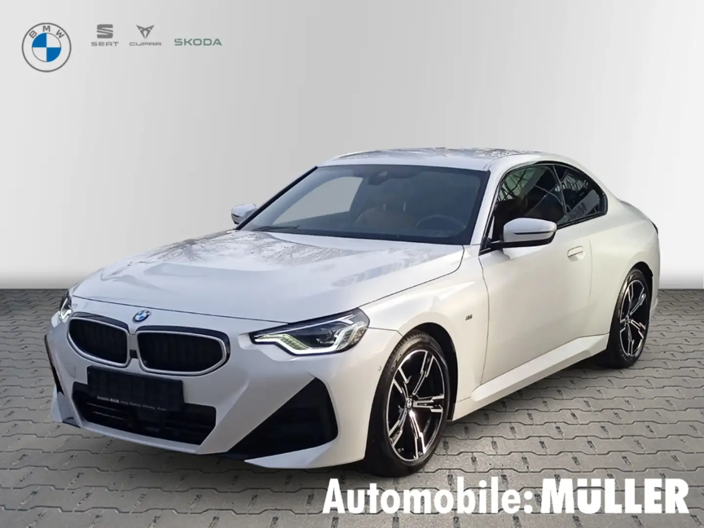 BMW 220 d Coupe*Park-Assistent*Sportpaket*LED*Navi*HiFi*Kl Weiß - 1