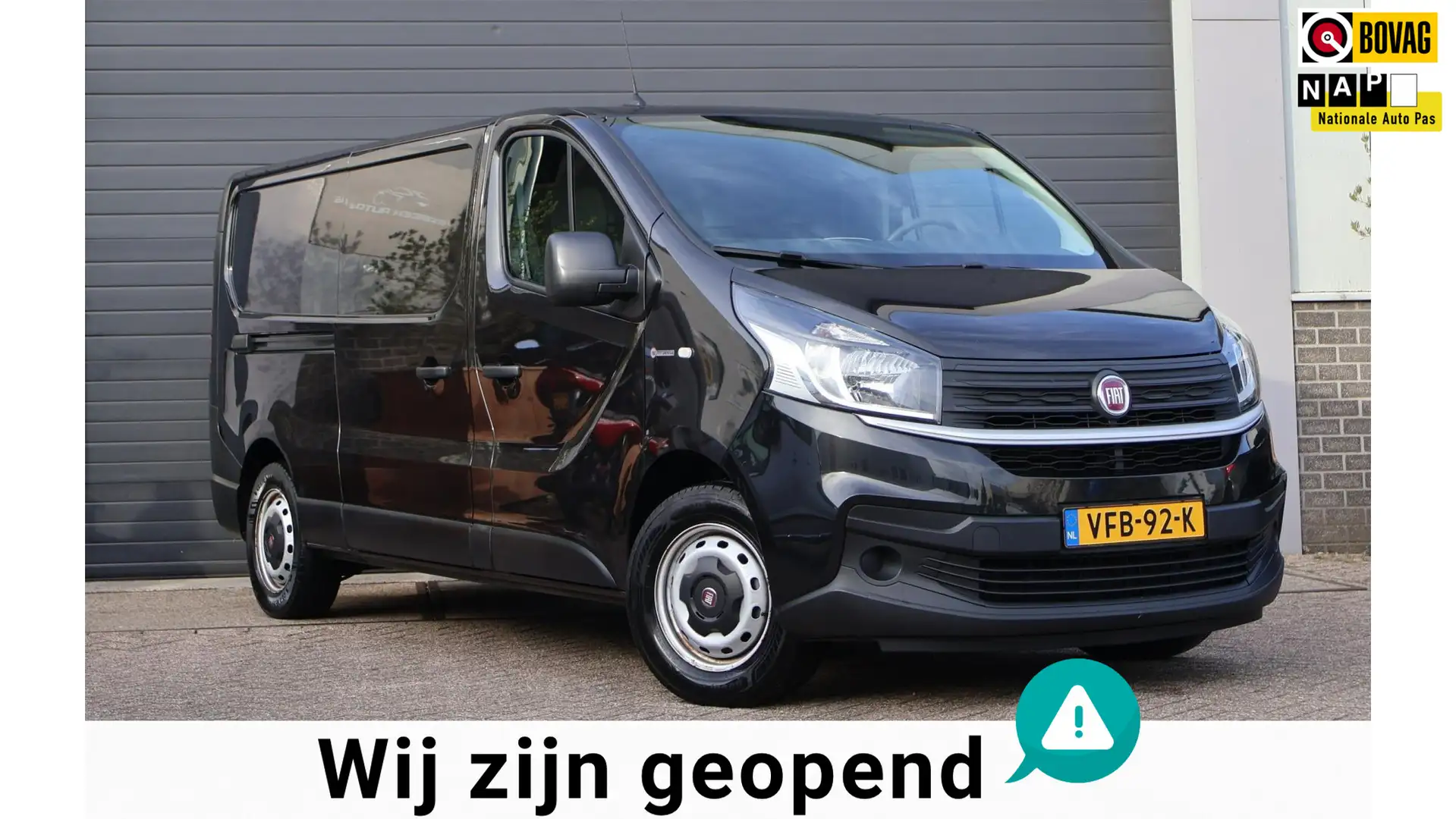 Fiat Talento 2.0 MultiJet L2H1 Basis PDC/Airco/Cruise/Navi Zwart - 1