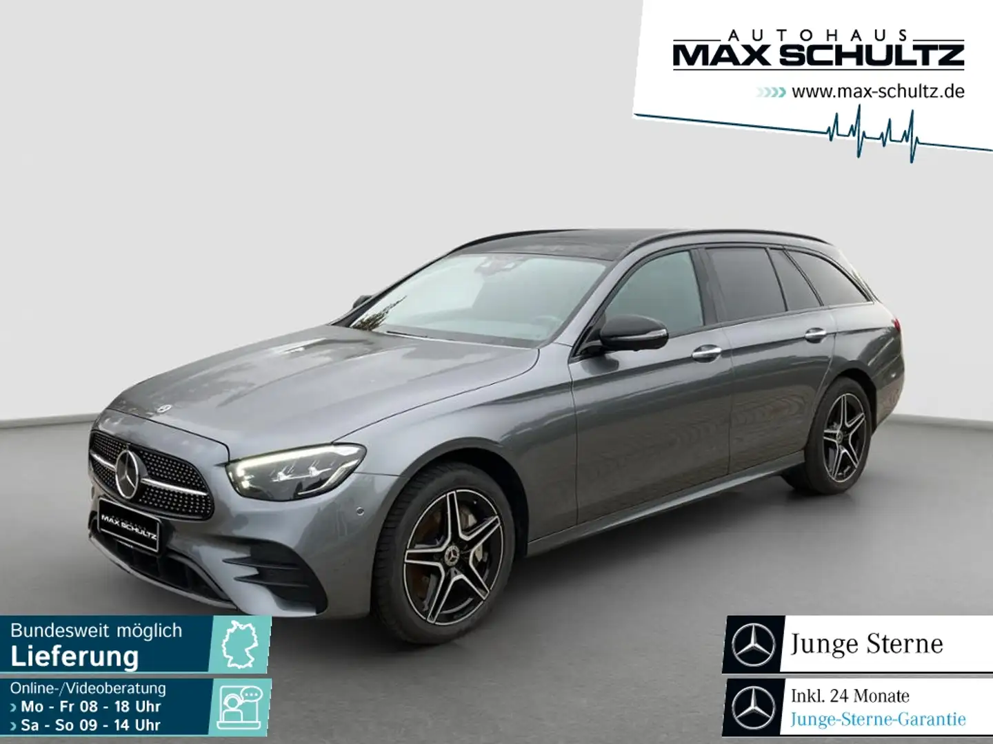 Mercedes-Benz E 300 de 4MATIC T-Modell AMG Line*Night Paket Gris - 1
