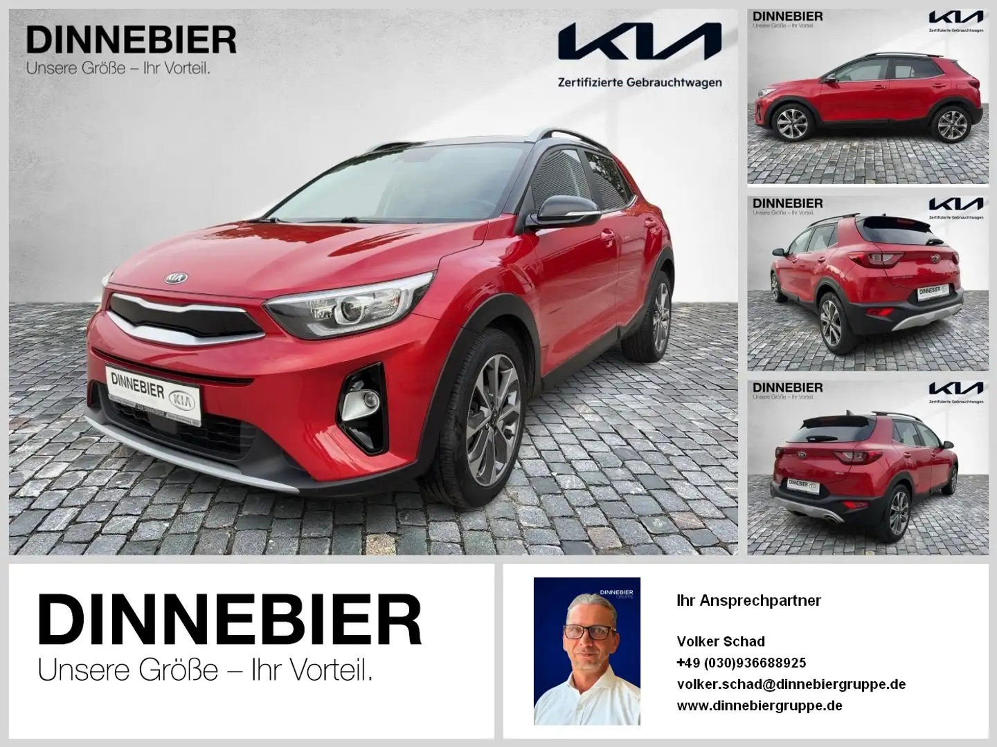 Kia Stonic Spirit 1.0T +ALLWETTER+NAV+KAMERA+ Zwart - 1