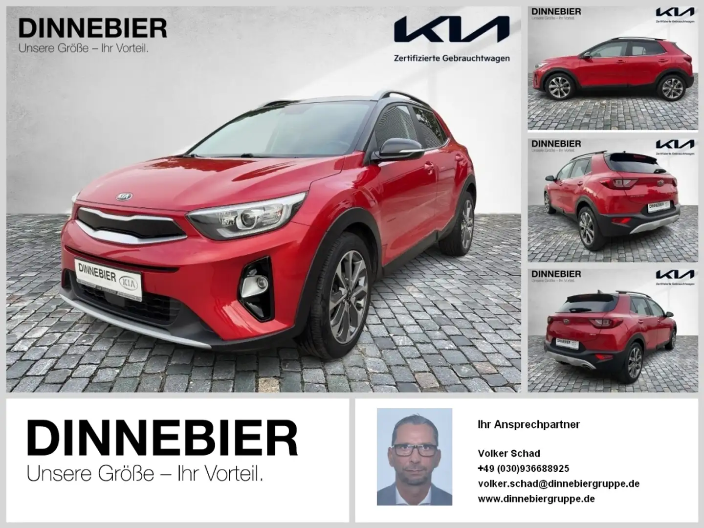 Kia Stonic Spirit 1.0T +ALLWETTER+NAV+KAMERA+ Zwart - 1