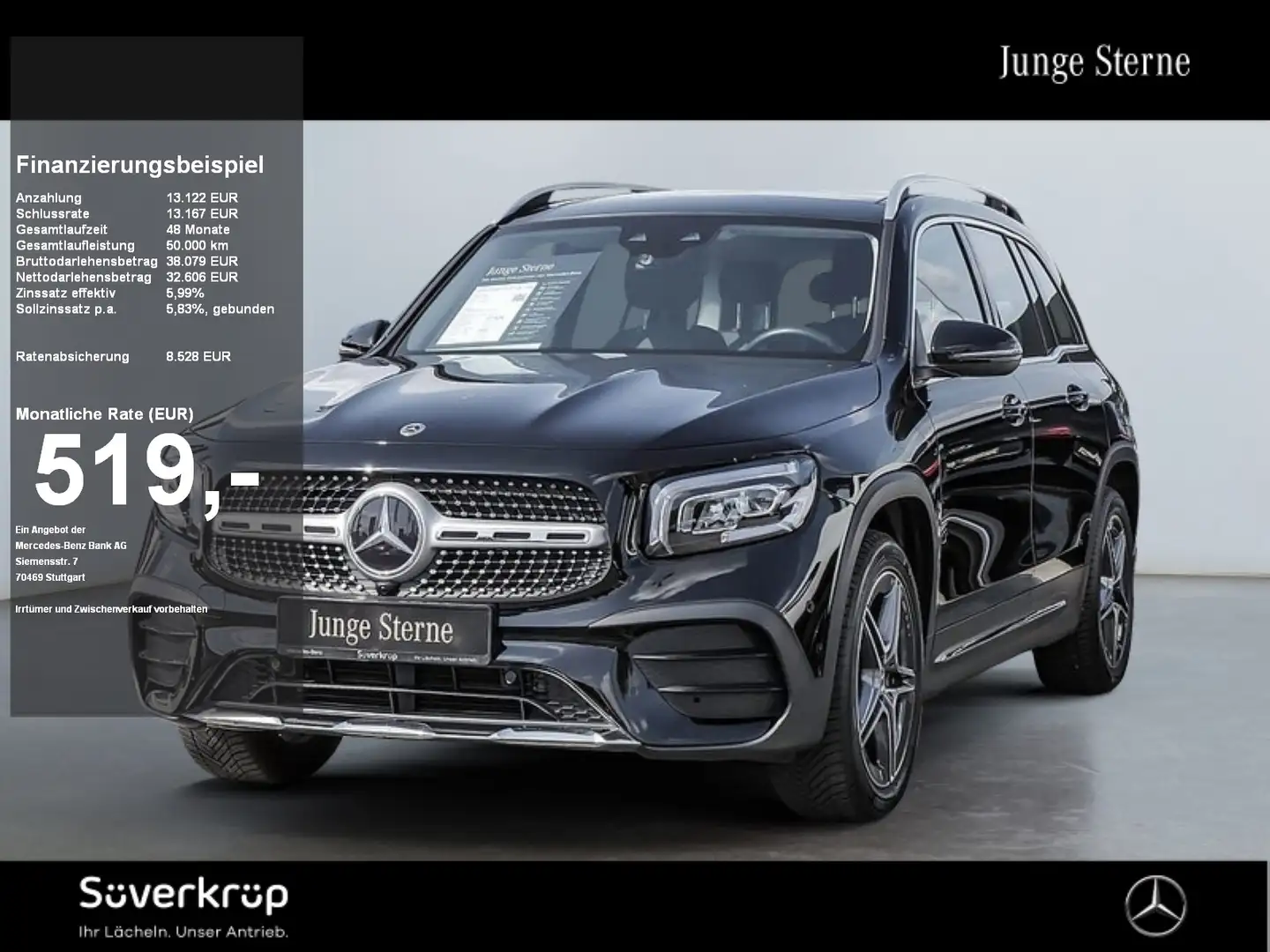 Mercedes-Benz GLB 200 AMG AHK KAMERA PANO SPUR PDC SHD SHZ Noir - 1