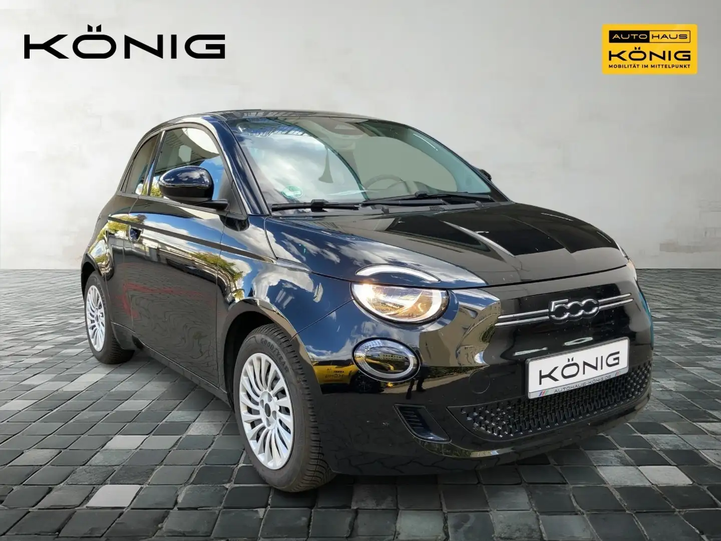 Fiat 500e 3+1 MY23 118PS 42kWh KLIMA*CARPLAY*TEMPOMAT Schwarz - 2