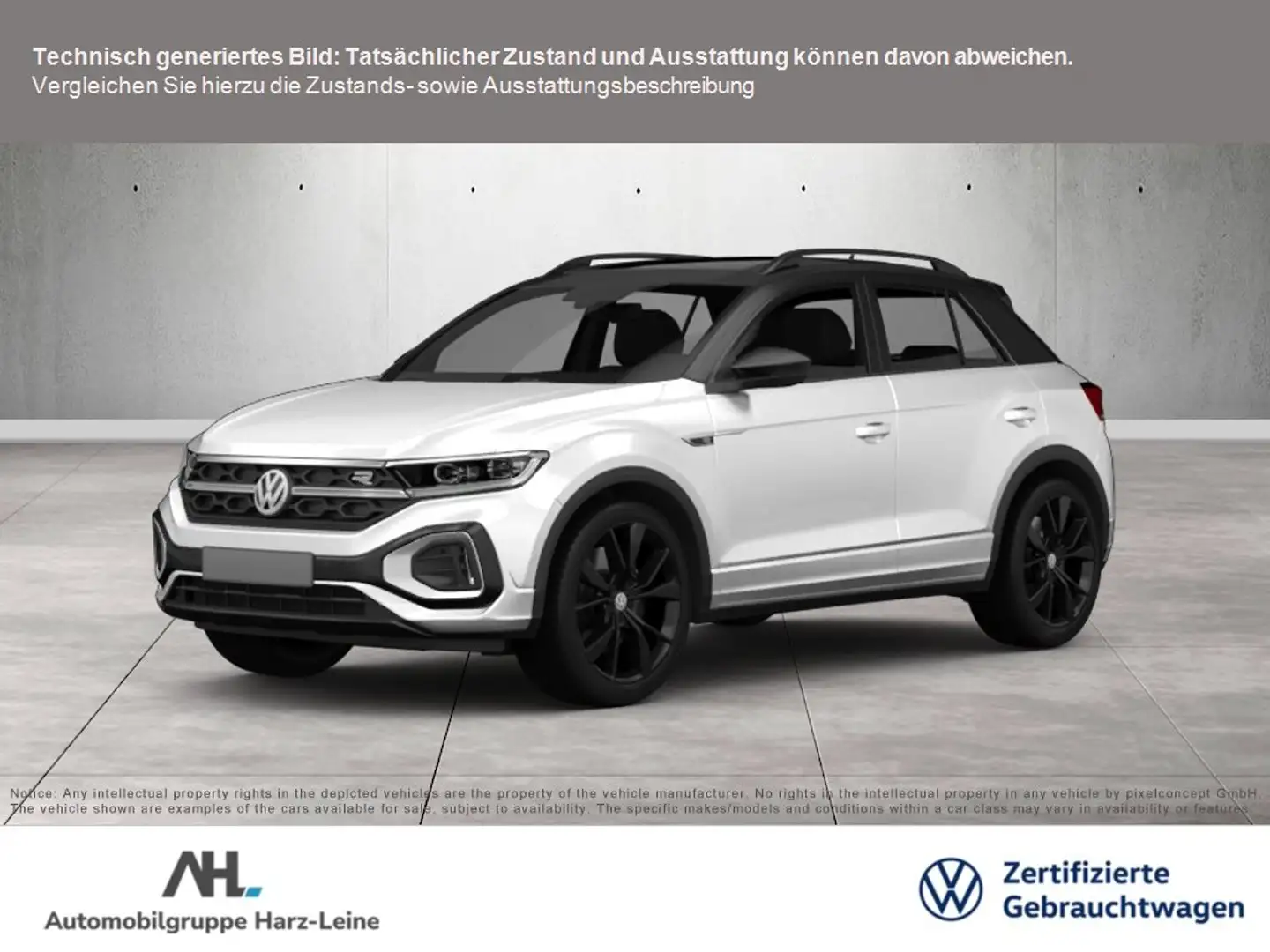 Volkswagen T-Roc 1.5 TSI R-Line DSG LED Navi ACC AHK RFK Wit - 1