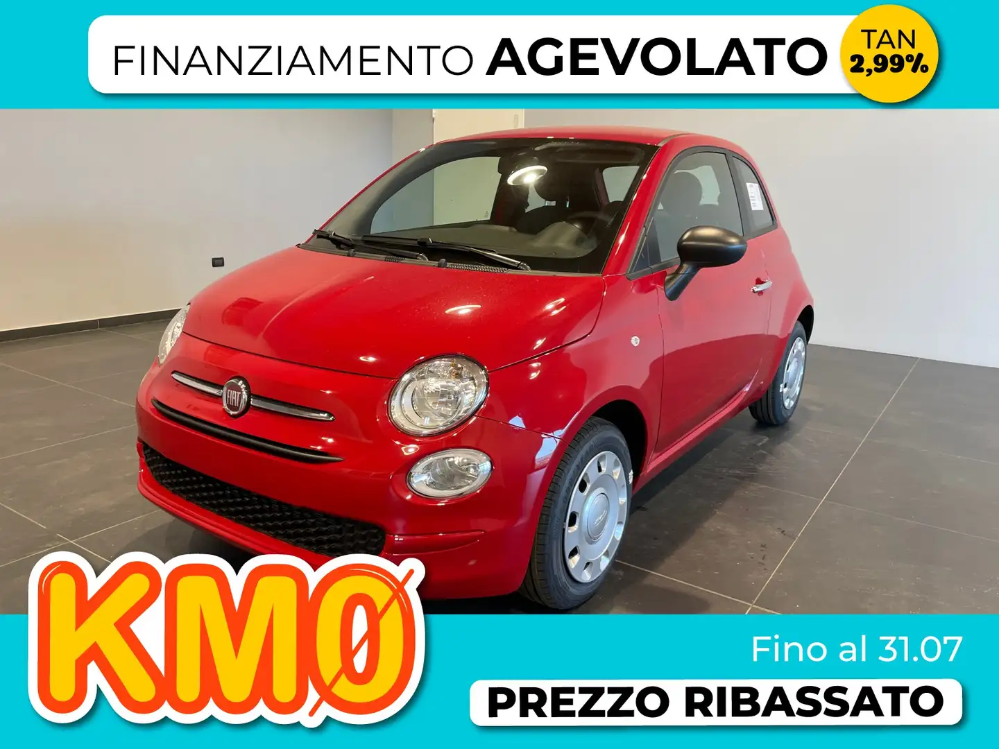 Fiat 500 My24  1.0 70 Cv Hybrid Rosso - 1