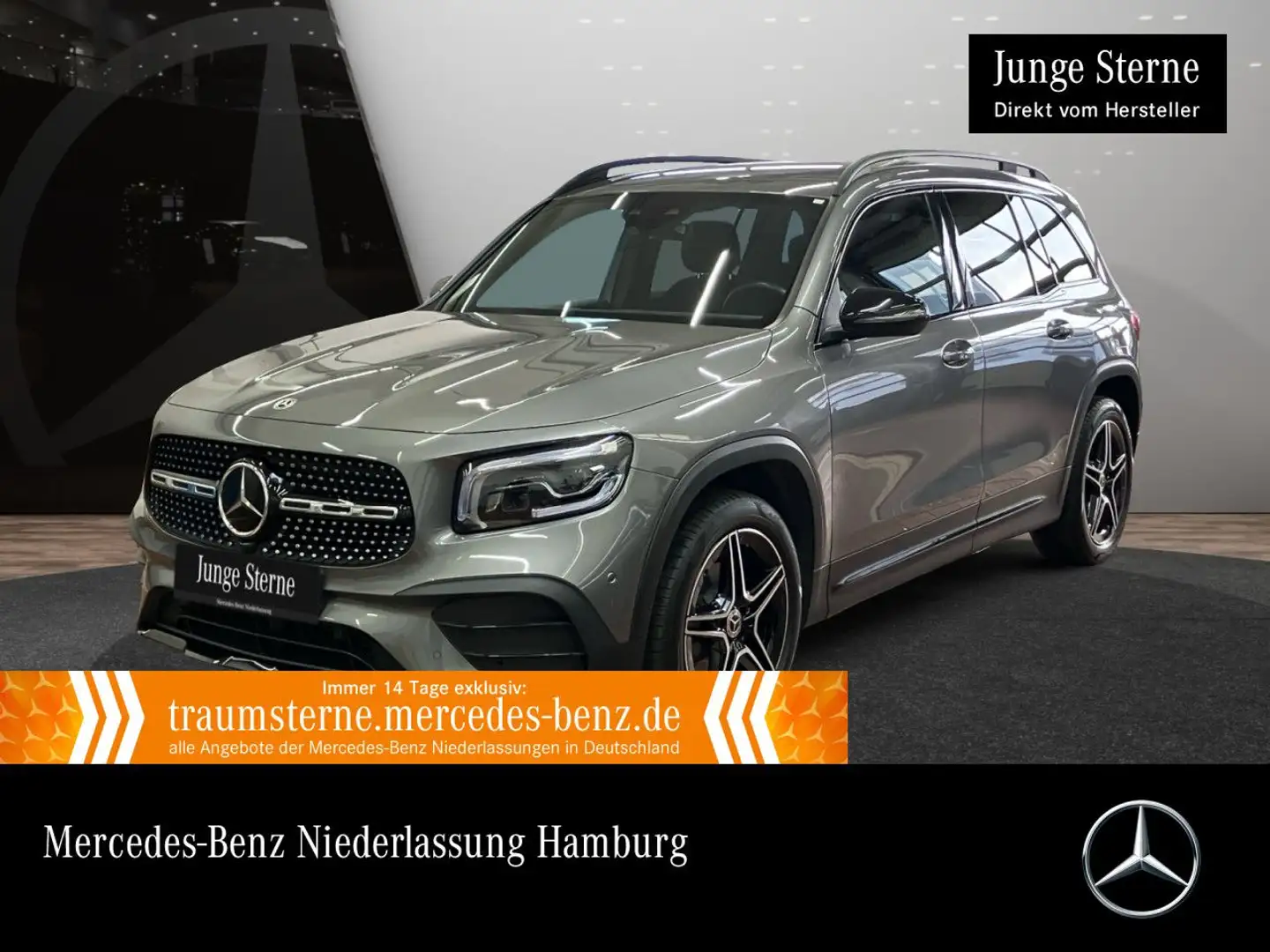 Mercedes-Benz GLB 200 AMG+NIGHT+MULTIBEAM+KAMERA+19"+7G Grau - 1
