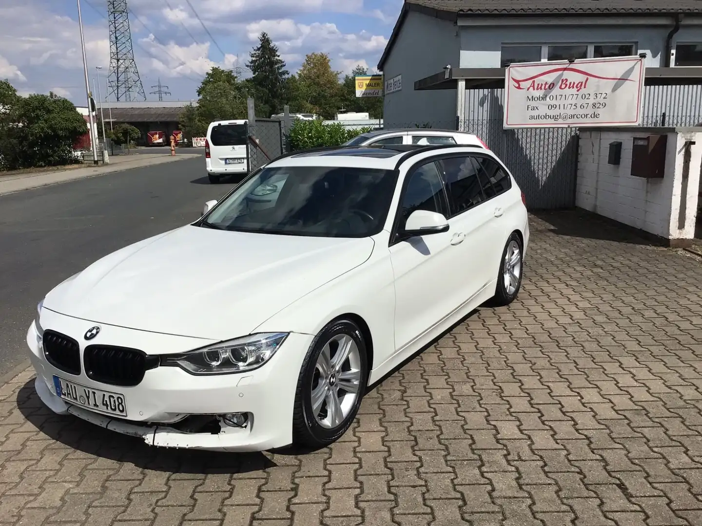 BMW 320 d +Klima+Automatic+Panoramadach Bianco - 1