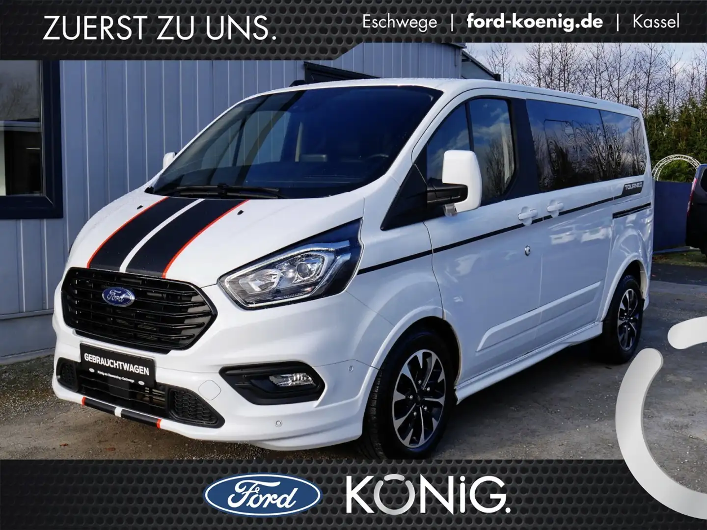 Ford Tourneo Custom Sport L1 Aut.+NAVI+Allwetter Klima Navi Weiß - 1
