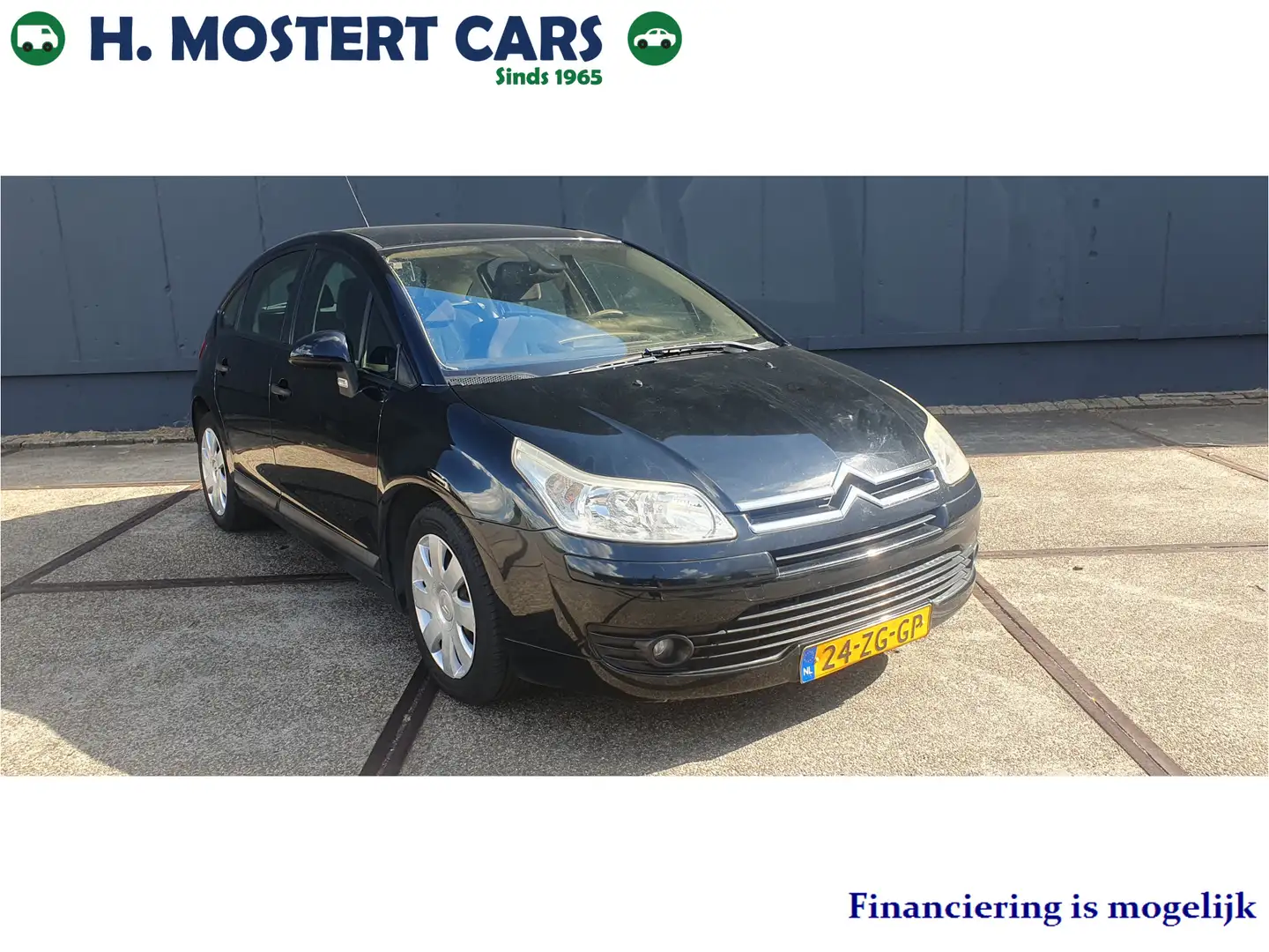 Citroen C4 1.4-16V Image Bj.2008 *Airco* INCL. NIEUWE APK Ele Schwarz - 1