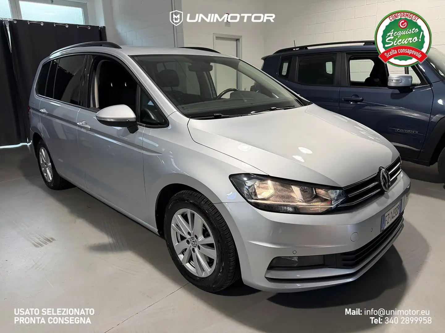 Volkswagen Touran Business 2.0 TDI BlueMotion 150cv DSG - 5 posti Argent - 1
