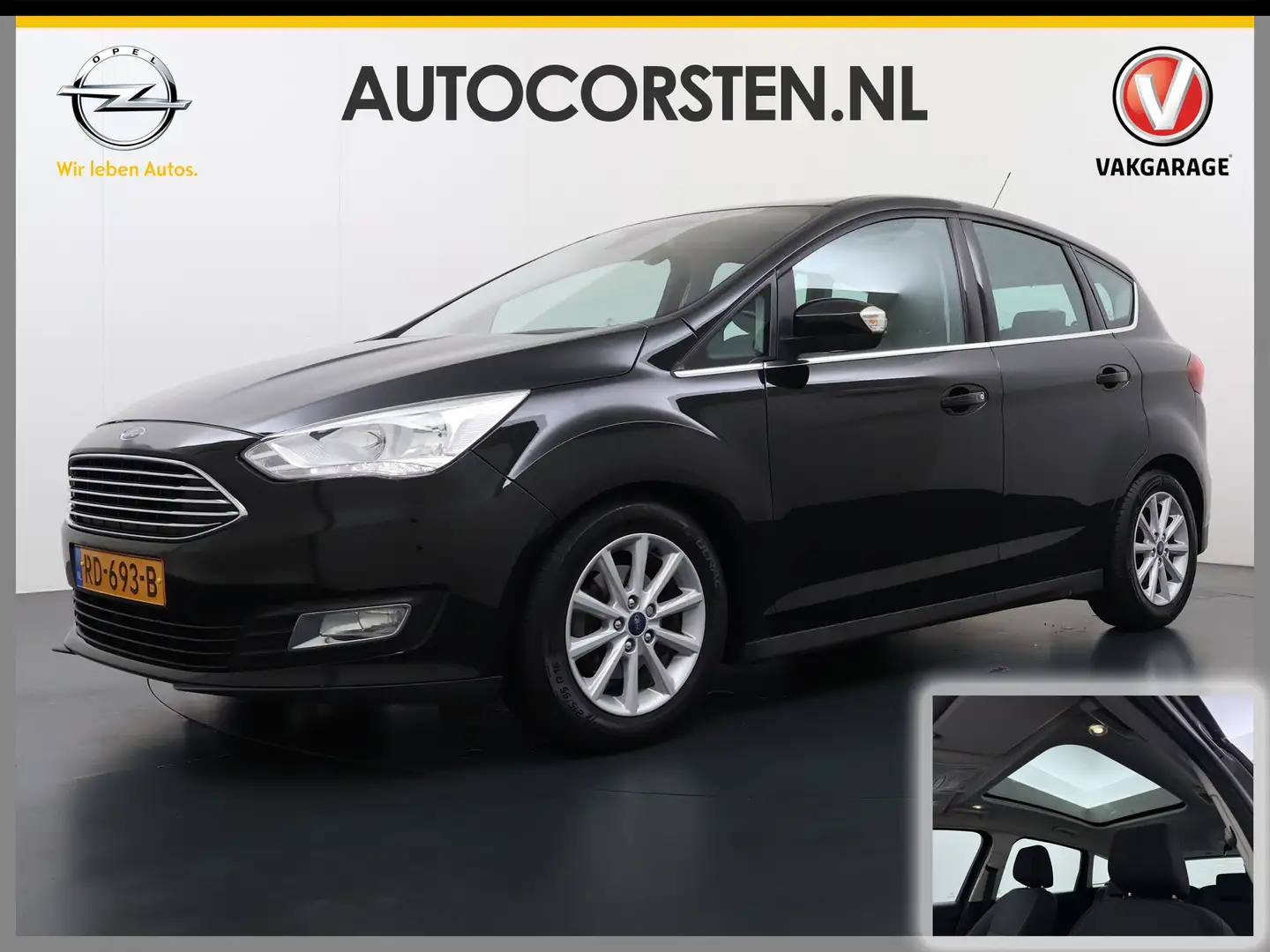 Ford C-Max T 126PK Pano-dak Trekhaak Camera Navi Ecc Cruise C Noir - 1