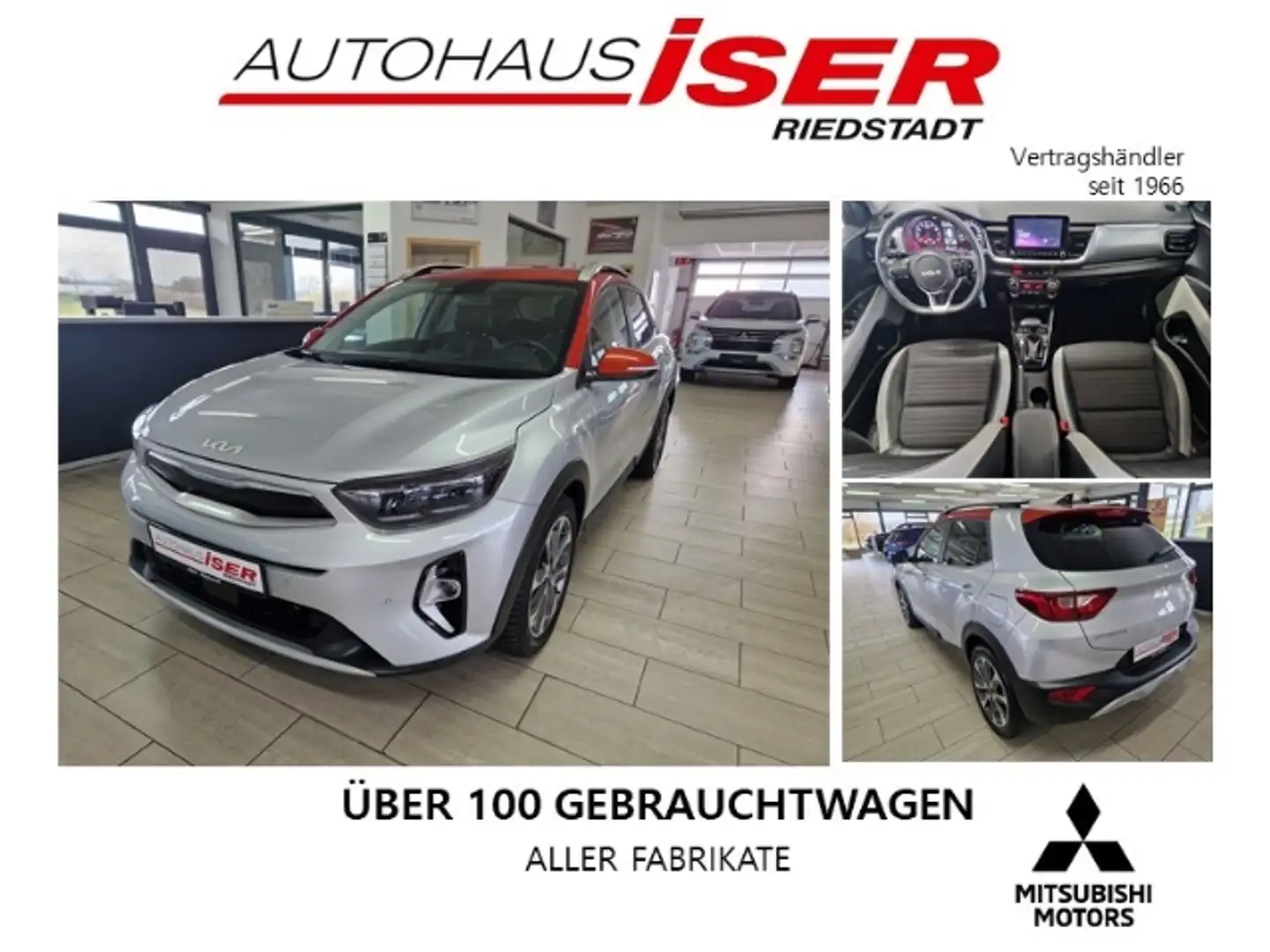 Kia Stonic Spirit LED-Hauptscheinwerfer Navigationssystem Sit Silber - 1