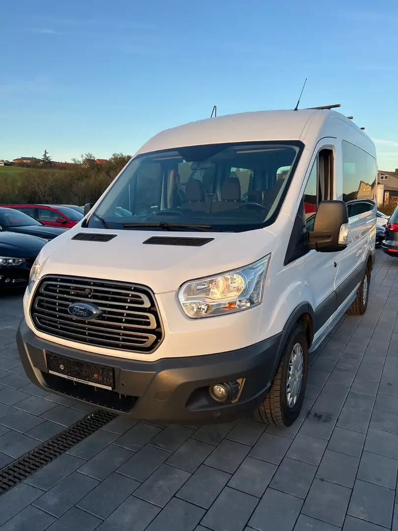Ford Transit Kombi 350 L2 *Klima*9-Sitzer*AHK*2xPDC* Weiß - 1