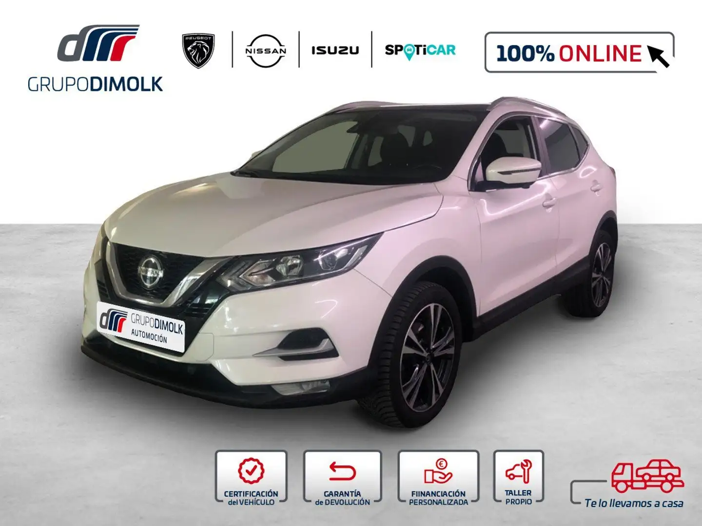 Nissan Qashqai 1.3 DIG-T N-Connecta 4x2 DCT 117kW Weiß - 1