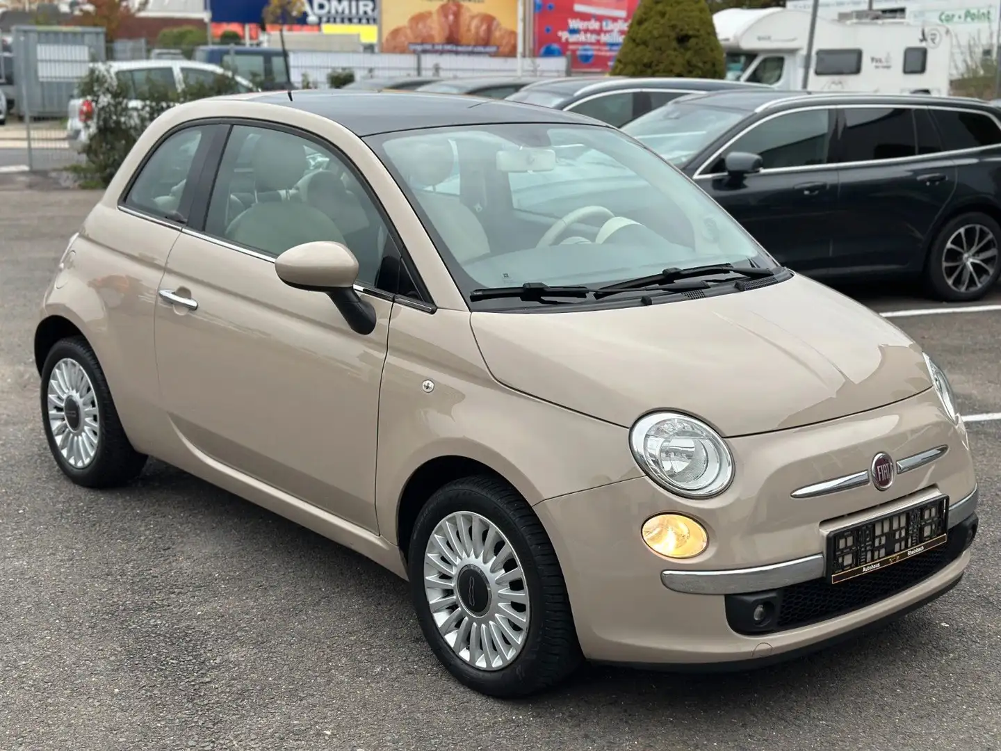 Fiat 500 HU+SERVICE NEU/KLIMA/PANO/SERVO/ZV Beige - 1