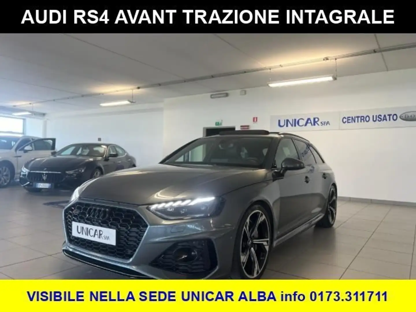 Audi RS4 2.900 BENZINA 450 CV AVANT 4WD STATION WAGON Grigio - 1