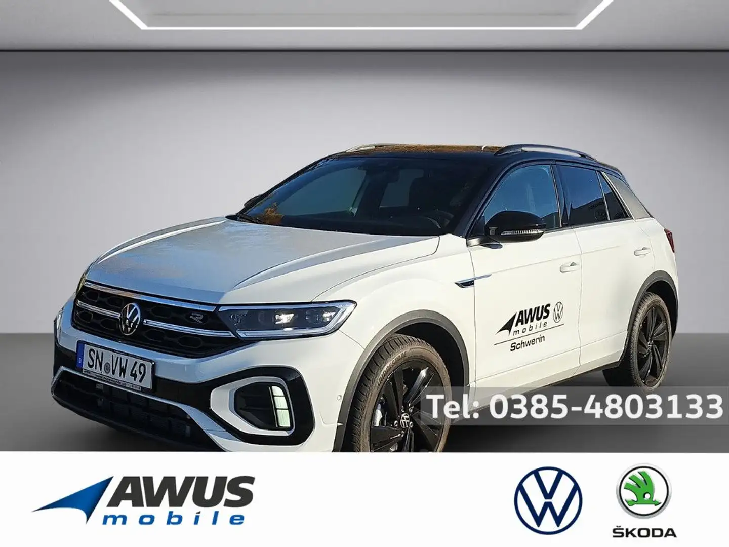 Volkswagen T-Roc 1.5TSI DSG R-Line AHK Blanc - 1
