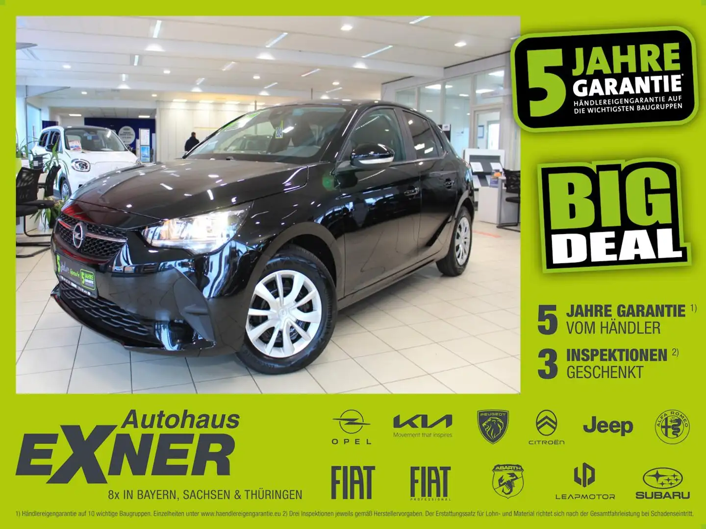 Opel Corsa 1.2 EDITION Navi+SHZ+Winterp.+Kam.+PDC Schwarz - 1