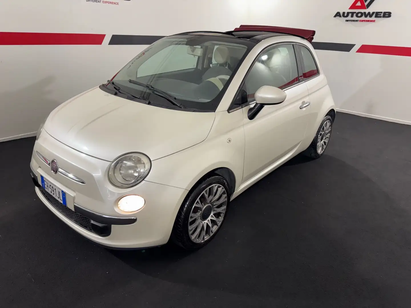 Fiat 500 500 C 0.9 TwinAir Turbo Rock Blanc - 1
