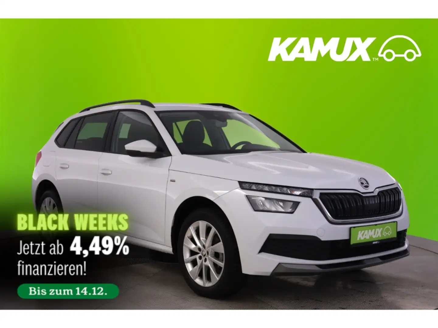 Skoda Kamiq 1.0TSI Clever+LED+NAVI+VIRTUAL+KAMERA Blanc - 1