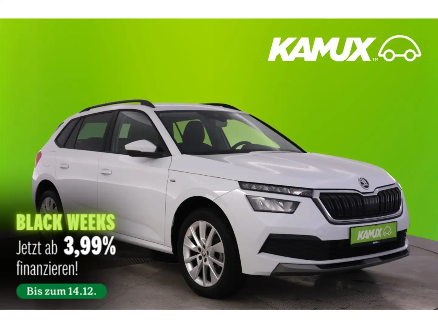 Skoda Kamiq 1.0TSI Clever+LED+NAVI+VIRTUAL+KAMERA Blanc - 1