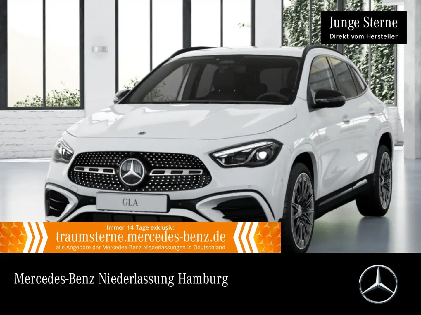 Mercedes-Benz GLA 200 AMG+NIGHT+360°+AHK+MULTIBEAM+TOTW+KEYLESS Weiß - 1