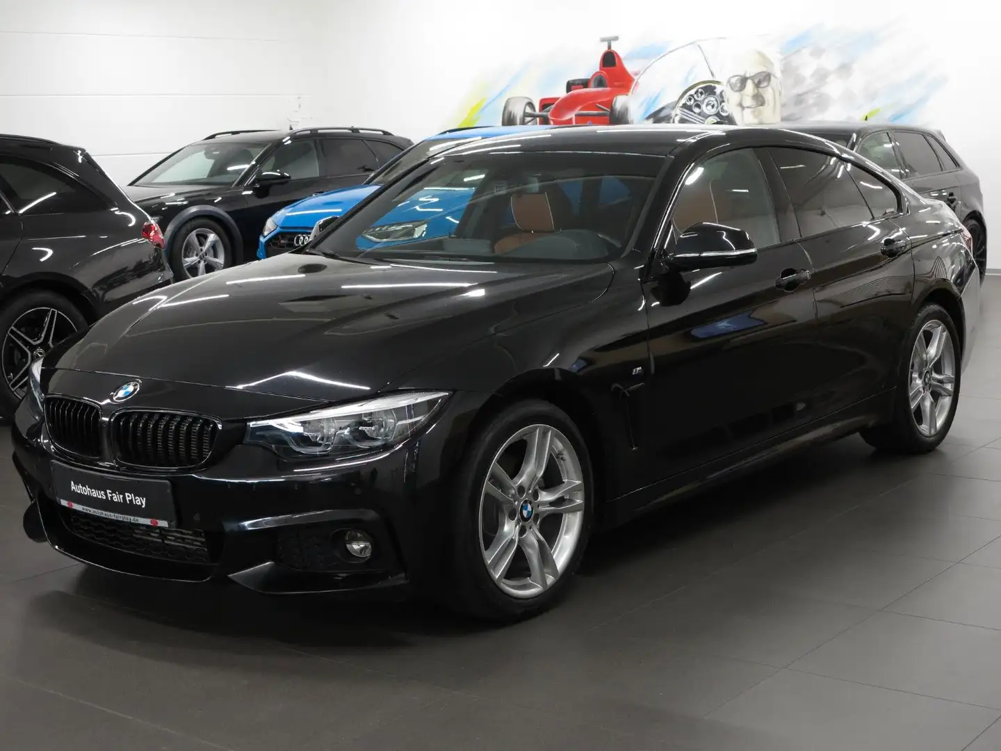 BMW 420 d Gran Coupe M Sport INDIVI/AHK/LED/NAV PRO Schwarz - 1