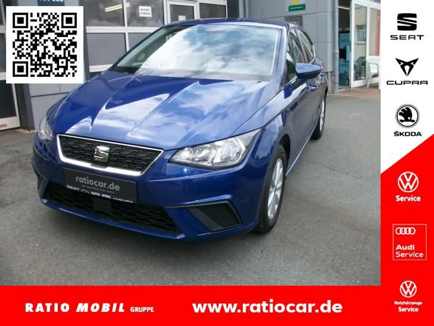 SEAT Ibiza IBIZA STYLE 1.0 ECOTSI SITZH. FREISPR. EPH Blau - 1