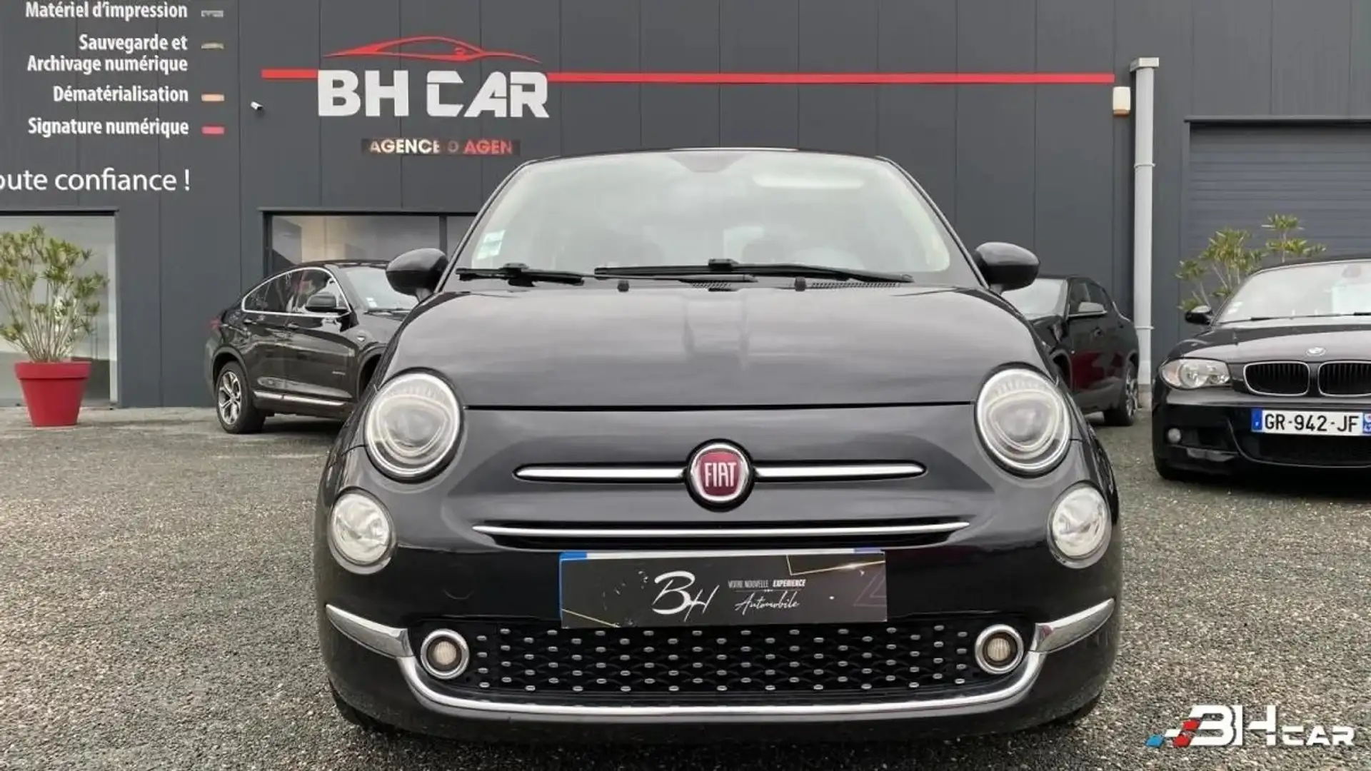 Fiat 500 1.2 70 LOUNGE Noir - 2