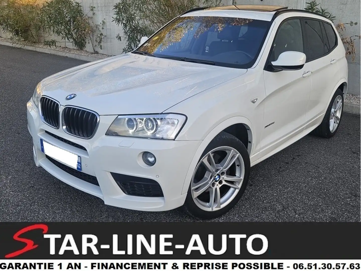 BMW X3 F25 LCI xDrive 20d 190 M Sport A Toit Pano Cam GAR 1 AN y - 1