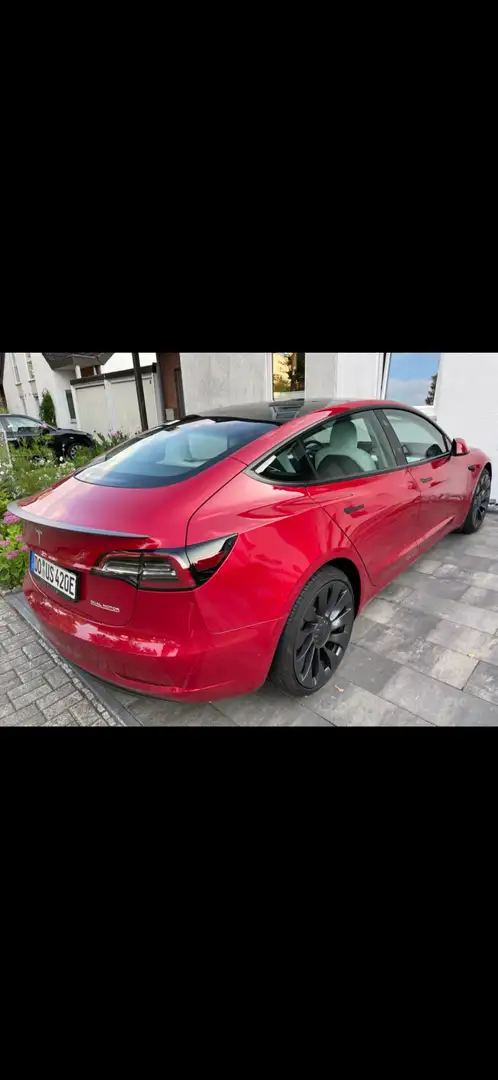 Tesla Model 3 Performance 2021 Rot - 2