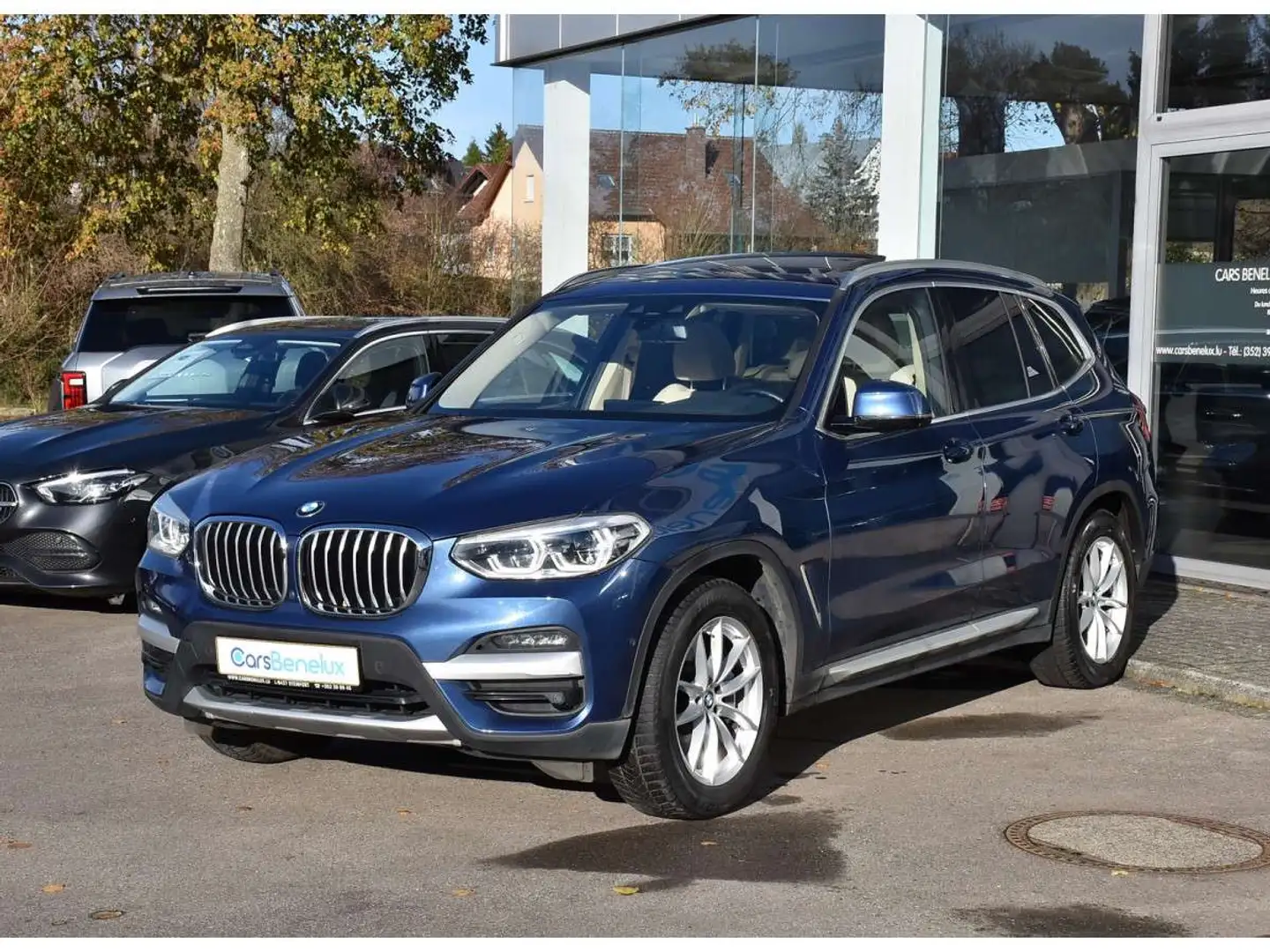 BMW X3 3.0 dAS xDrive30 Xline TO CUIR MEMO ATT RMQ CAM360 Bleu - 2
