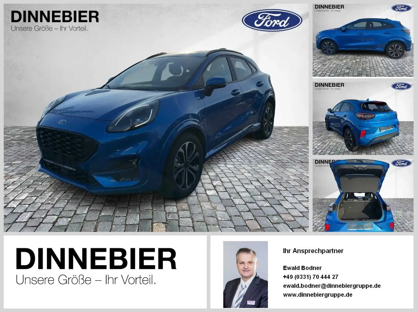 Ford Puma ST-Line X LED+Navi+Kamera+Winterpaket Blau - 1
