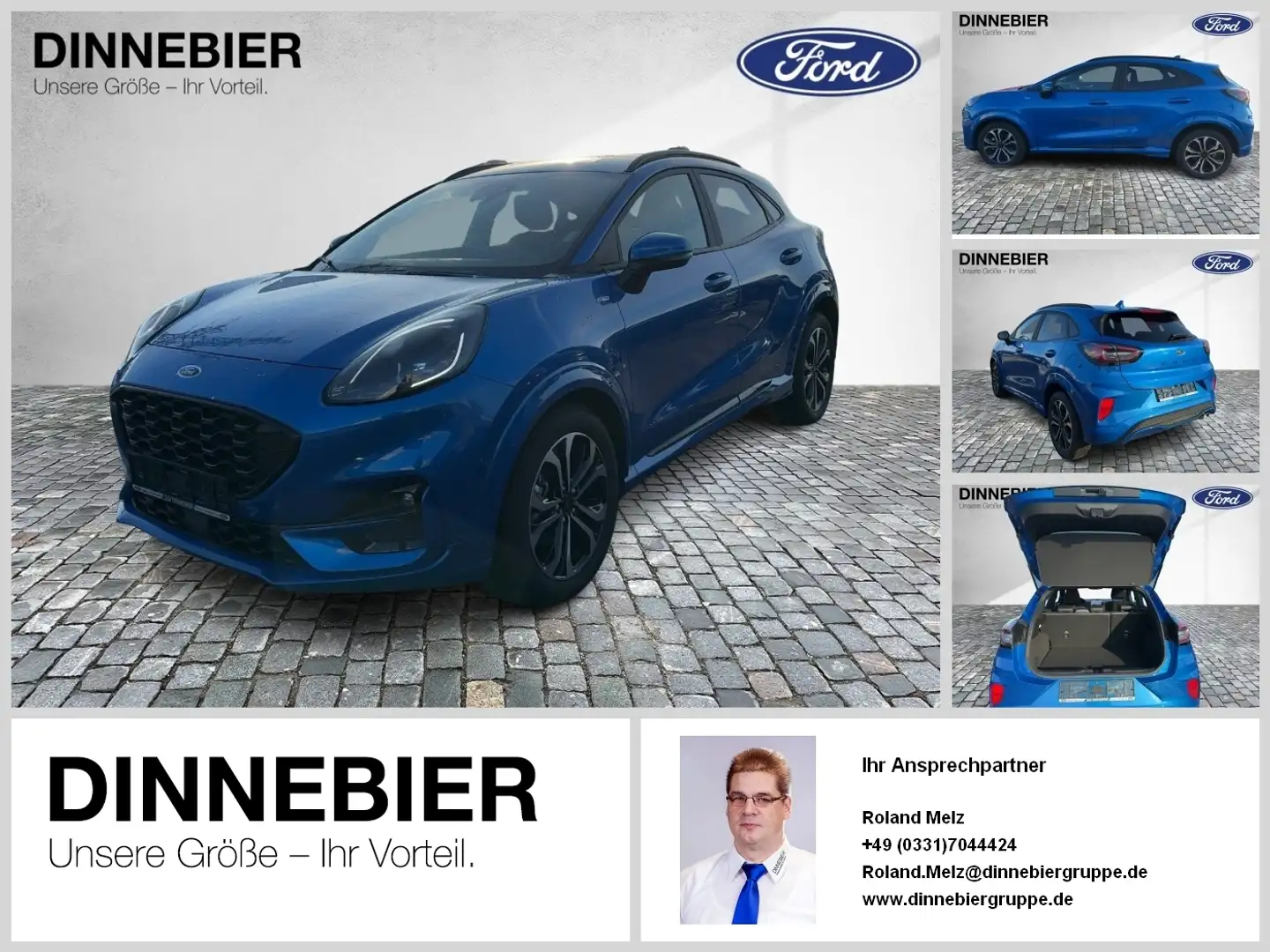 Ford Puma ST-Line X LED+Navi+Kamera+Winterpaket Blauw - 1