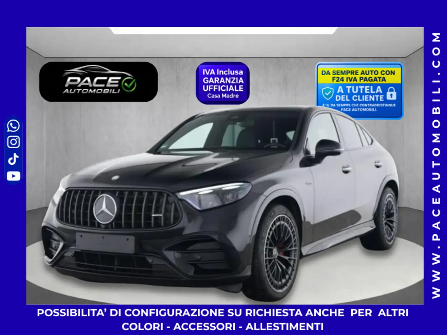 Mercedes-Benz GLC 43 AMG PERFORMANCE 4M PREMIUM NIGHT KAMERA LED PDC TETTO Noir - 1