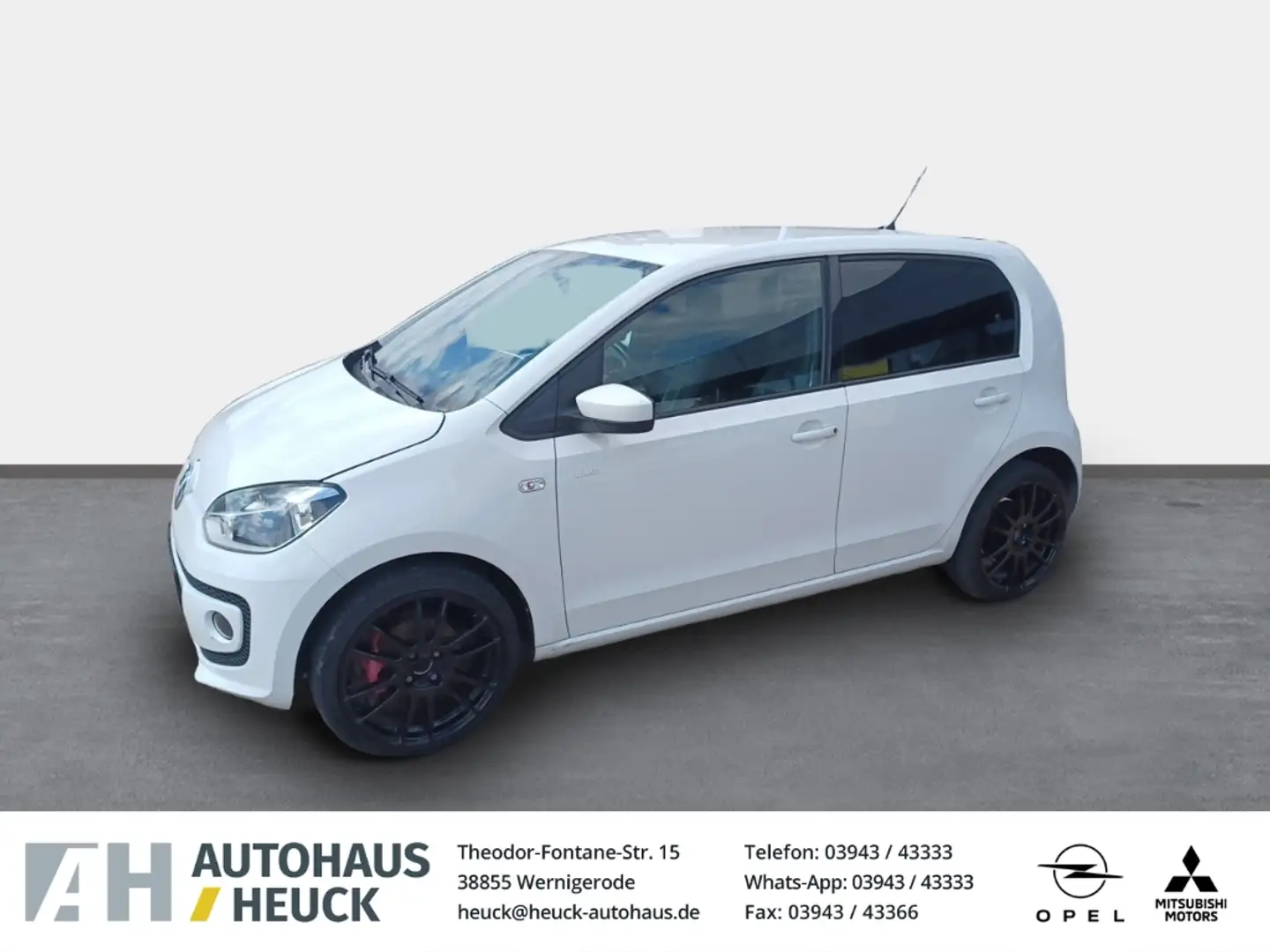 Volkswagen up! club 1.0 Navi SHZ Winterpaket GA Alu Klima el.SP S Blanc - 1